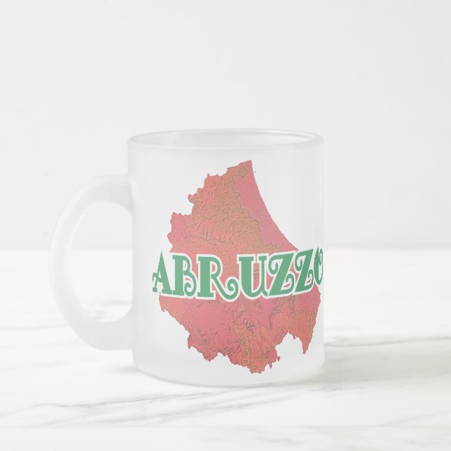 Abruzzo Frosted Glass Coffee Mug (Left)