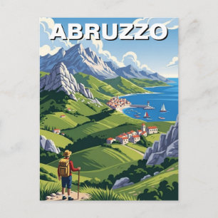 Abruzzo Italy Travel Postcard