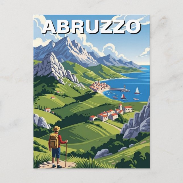 Abruzzo Italy Travel Postcard (Front)