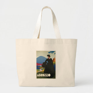 Abruzzo, Italy vintage travel poster Large Tote Bag