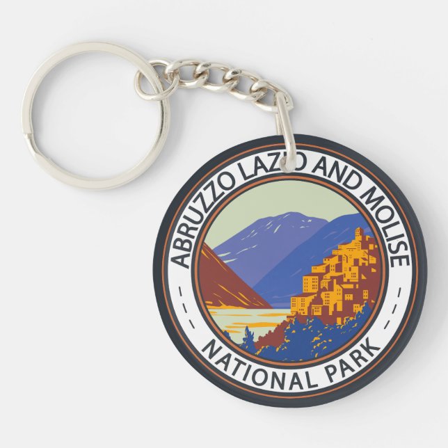 Abruzzo, Lazio and Molise National Park Italy Key Ring (Front)