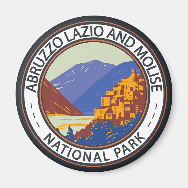 Abruzzo, Lazio and Molise National Park Italy Magnet (Front)