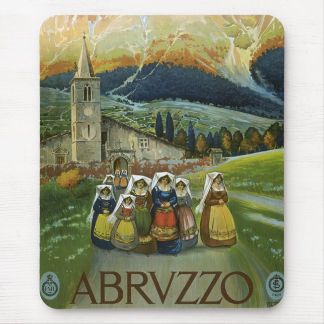Abruzzo Mouse Mat (Front)