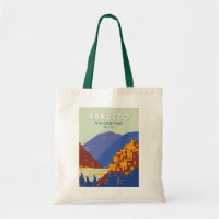 Abruzzo National Park Italy Travel Art Vintage