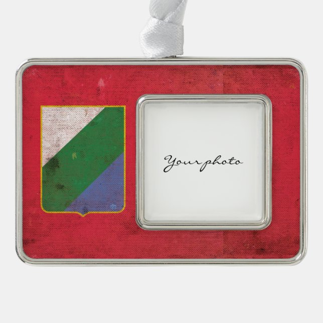 Abruzzo Silver Plated Framed Ornament (Front)