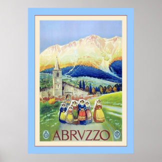 Abruzzo ~ Vintage Italian Travel Poster