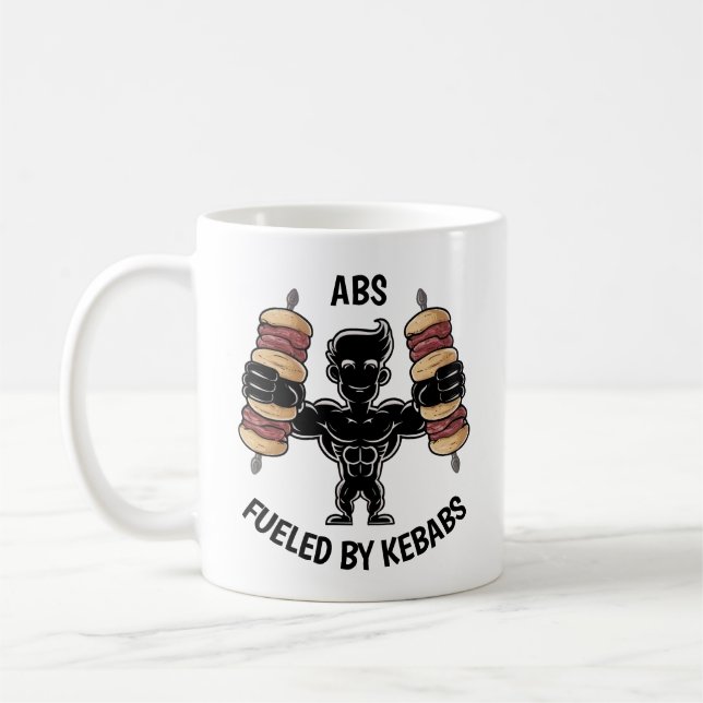 Abs and Kebabs Coffee Mug (Left)