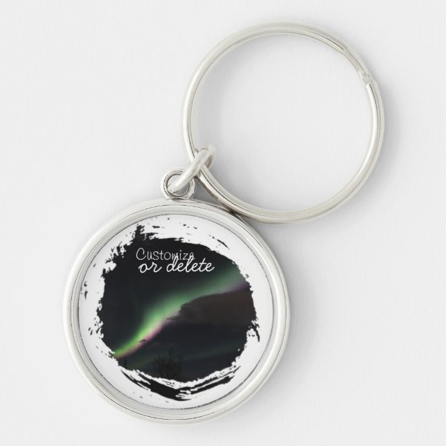 ABS Aurora Borealis Streamer Key Ring (Front)