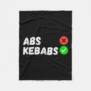 Abs Kebabs Fitness And Foodie Fun  Fleece Blanket