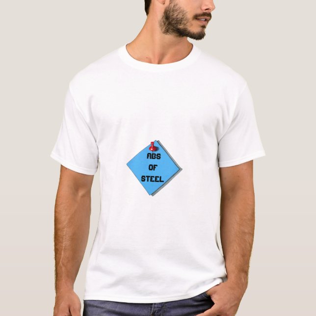 ABS OF STEEL: MEMO: THUMBTACK T-Shirt (Front)
