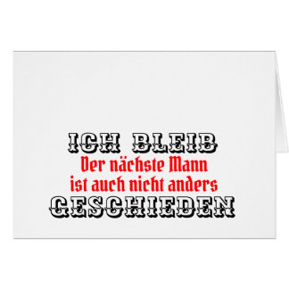 Absage an die Männerwelt