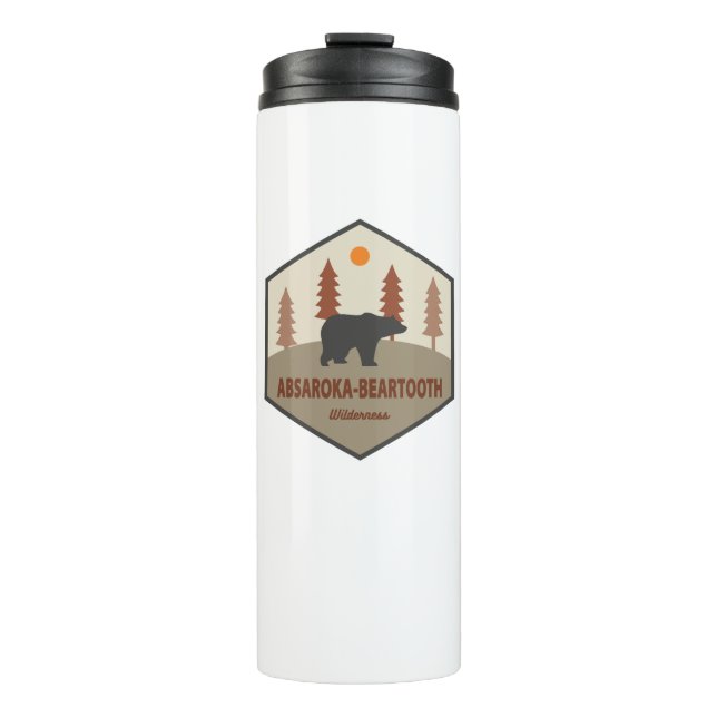 Absaroka - Beartooth Wilderness Bear Thermal Tumbler (Front)