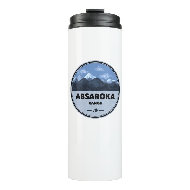 Absaroka Range Montana Wyoming Camping Thermal Tumbler (Front)
