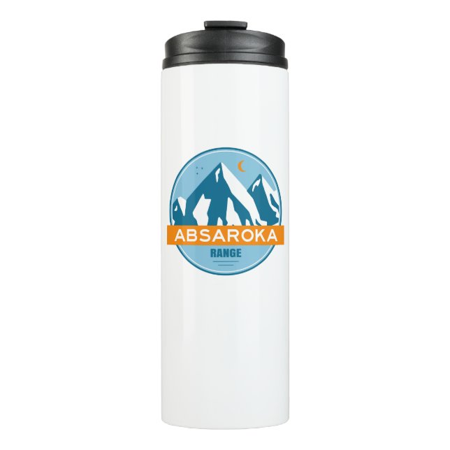 Absaroka Range Montana Wyoming Thermal Tumbler (Front)