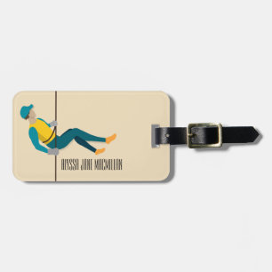 Abseiling Luggage Tag