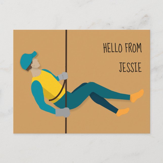 Abseiling Postcard (Front)