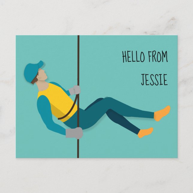 Abseiling Postcard (Front)
