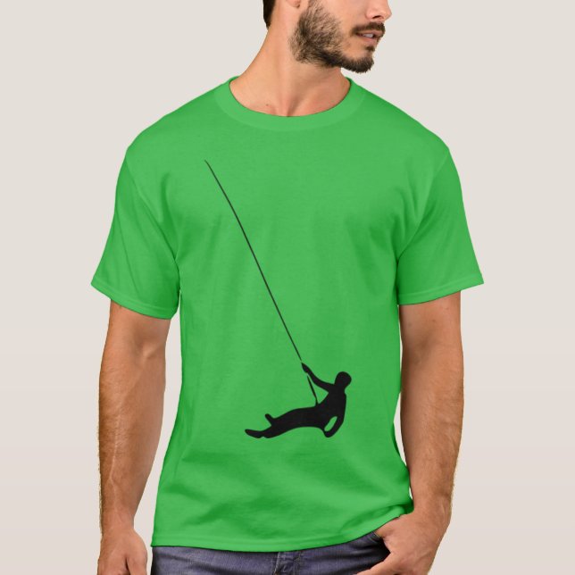 Abseiling retro T-Shirt (Front)