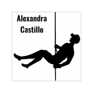 Abseiling Self-inking Stamp