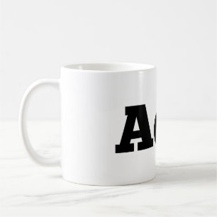 Absence of Wax / "AoW" logo coffee mug