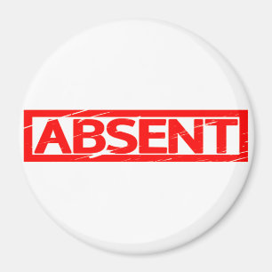 Absent Stamp Magnet
