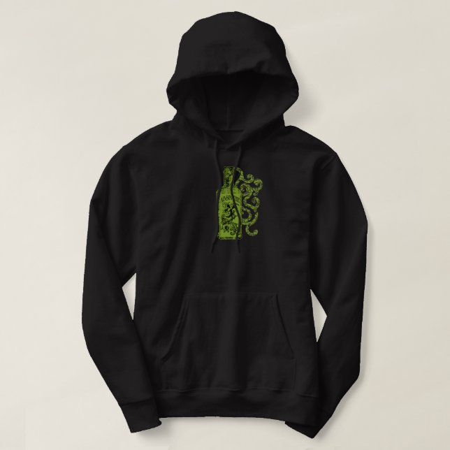Absinthe Bottle Swirls Hoodie (Design Front)
