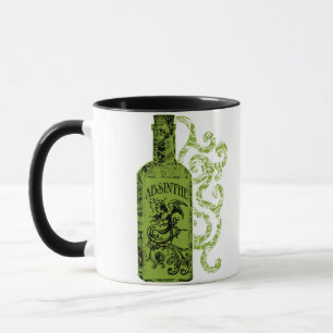 Absinthe Bottle Swirls Mug