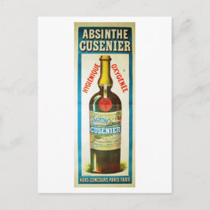 ABSINTHE CUSENIER POSTCARD