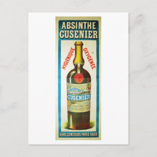 ABSINTHE CUSENIER POSTCARD