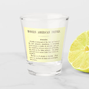 Absinthe drink description antique alcohol shot glass