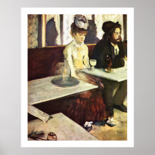 Absinthe Drinker by Edgar Degas Poster