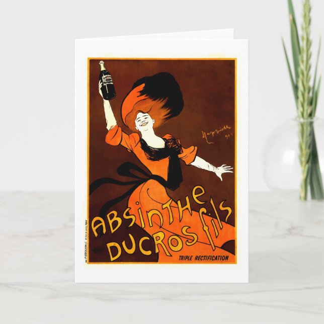 Absinthe Ducros Fils Leonetto Cappiello Fine Art Card (Front)
