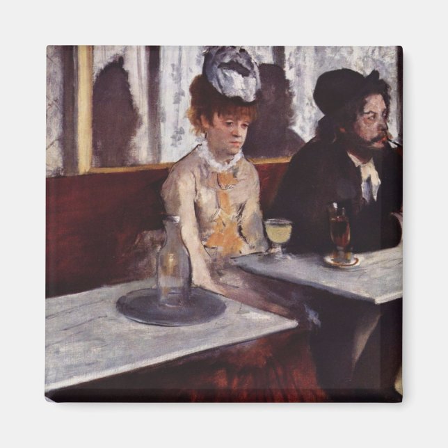 Absinthe - Edgar Degas - c1876 Magnet (Front)