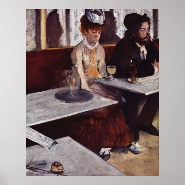 Absinthe - Edgar Degas - c1876 Poster (Front)
