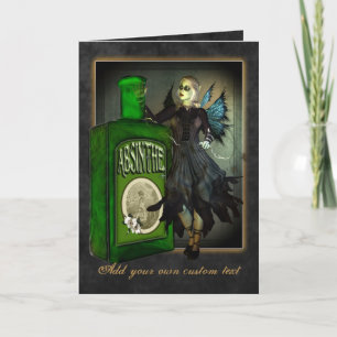 Absinthe Faerie Greetings Card