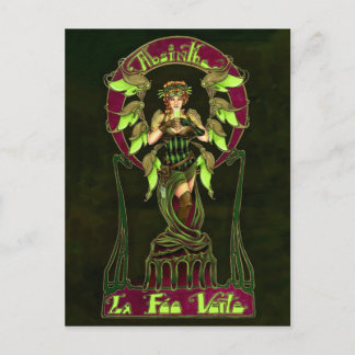 Absinthe Fairy Postcard