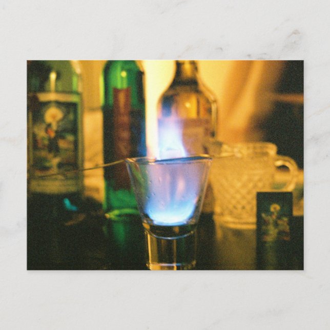 Absinthe Fire Postcard (Front)