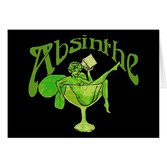 Absinthe Girl In Glass (Front Horizontal)