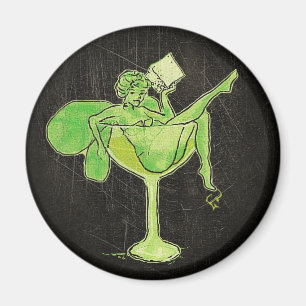 Absinthe Girl In Glass (no text) Magnet