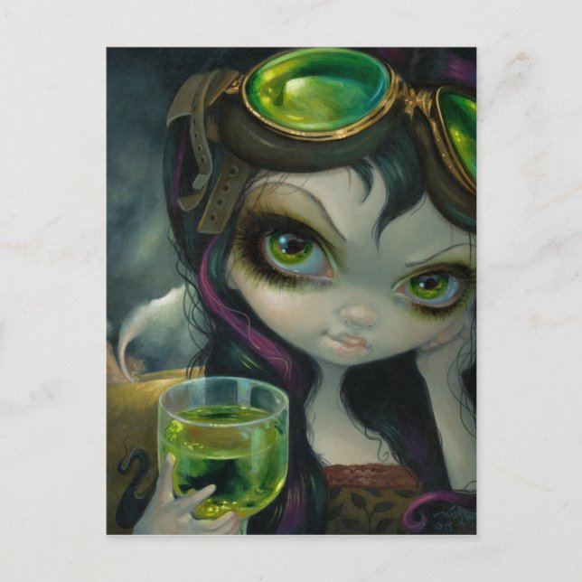 "Absinthe Goggles" Postcard (Front)
