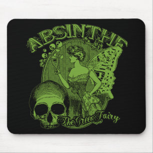 Absinthe Green Fairy Lady Mouse Mat