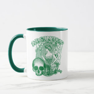 Absinthe Green Fairy Lady Mug