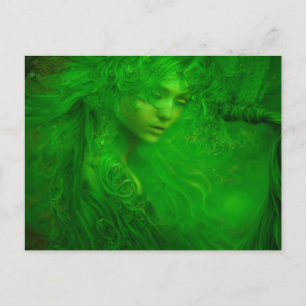 Absinthe Green Fairy Postcard