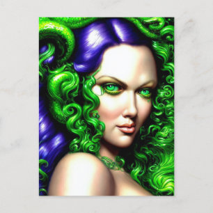 Absinthe Green Fairy Postcard