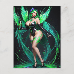 Absinthe Green Fairy Postcard