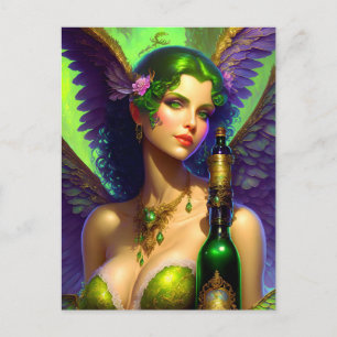 Absinthe Green Fairy Postcard