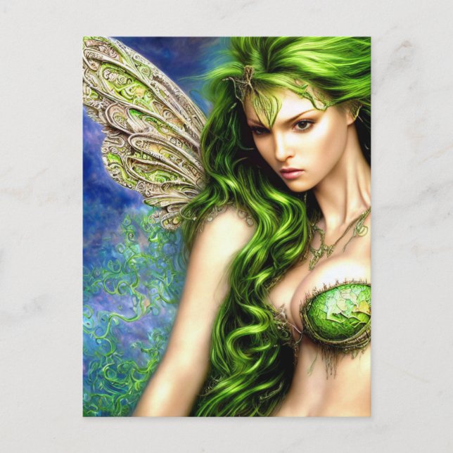 Absinthe Green Fairy  Postcard (Front)