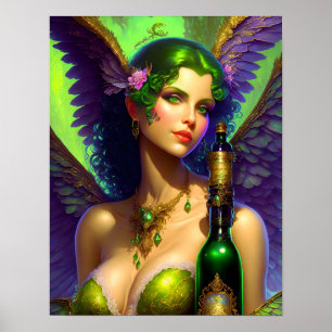 Absinthe Green Fairy Poster