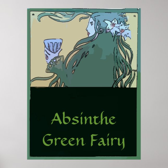 Absinthe Green Fairy Poster (Front)