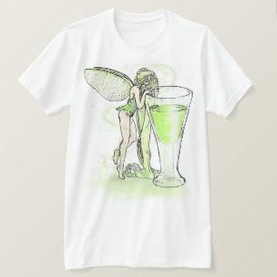 Absinthe La Fee Verte Fairy With Glass (no text) T-Shirt